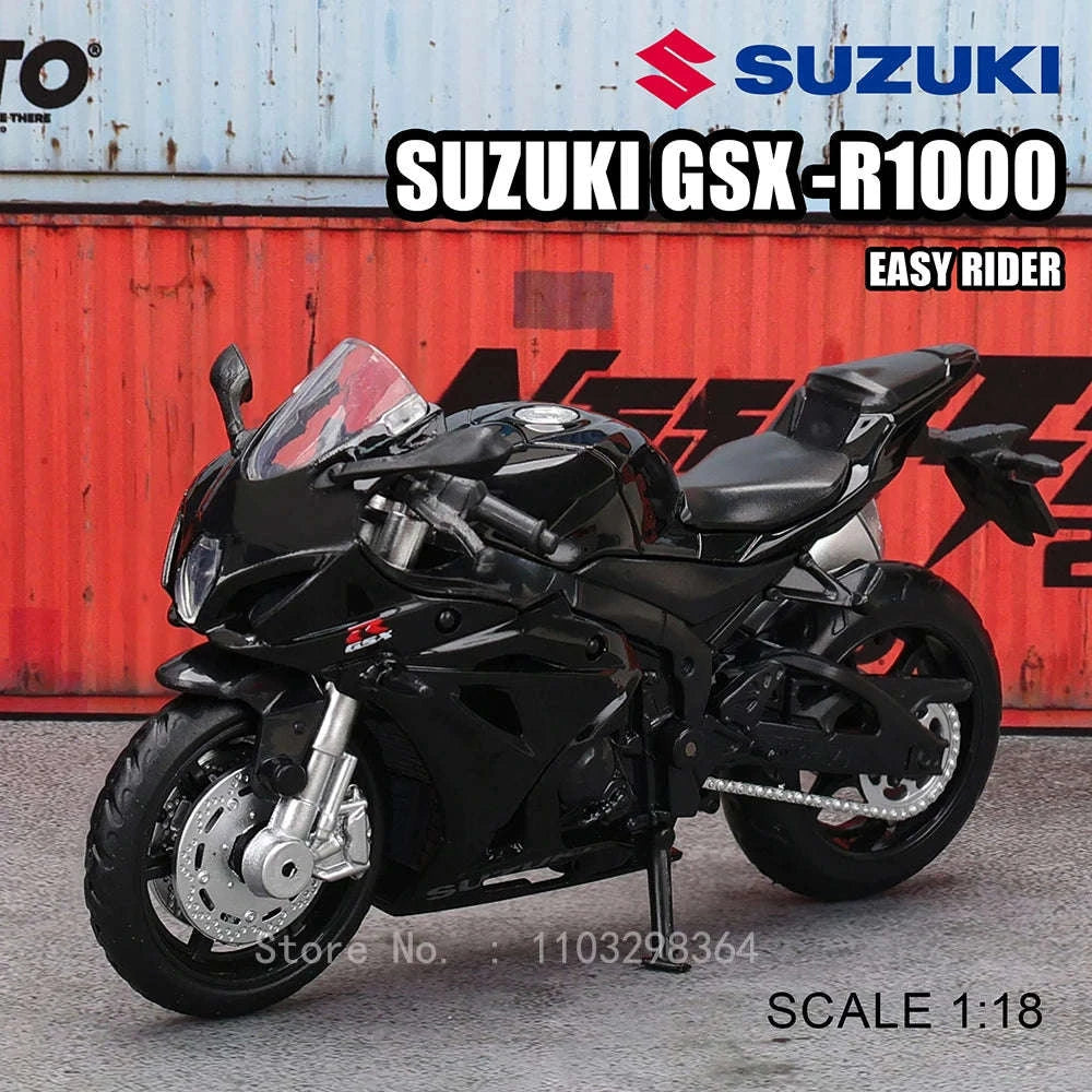 1:18 Kawasaki Ninja H2R Die‑Cast Motorcycle Model-1-18 GSX-R1000