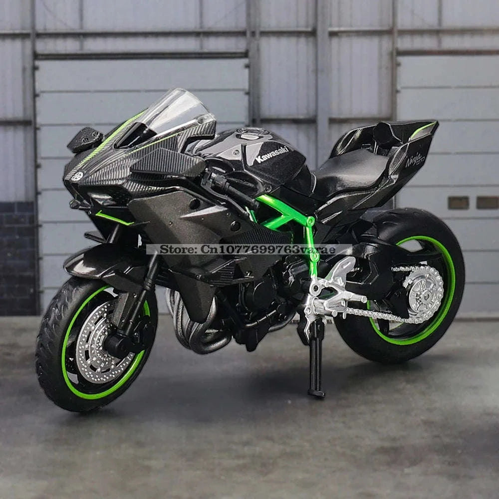 1:18 Kawasaki Ninja H2R Die‑Cast Motorcycle Model-1-18 GSX-R1000