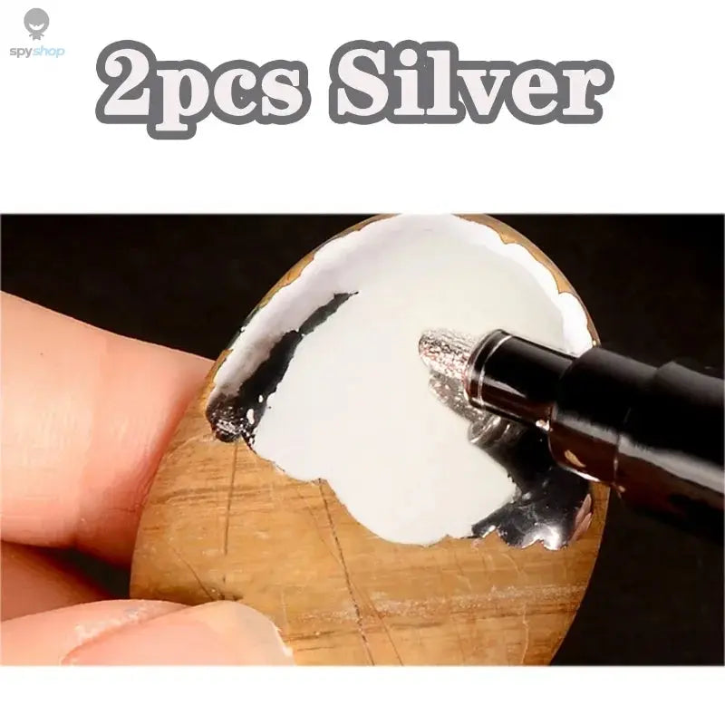 1/2/3pcs Mirror Marker Pen DIY Reflective Paint Pens Mirror Markers Chrome Gold SILVER Copper Color Signature Car Art Craftwork Spy-shop.com
