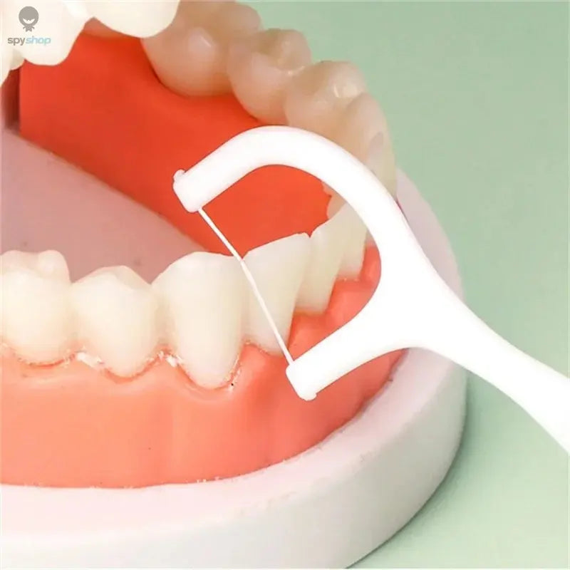 1/2/5/10 Box Portable Disposable Dental Floss Plastic Toothpick High-tension Dental Floss Stick Dental Floss Box ﻿Oral Care Spy-shop.com