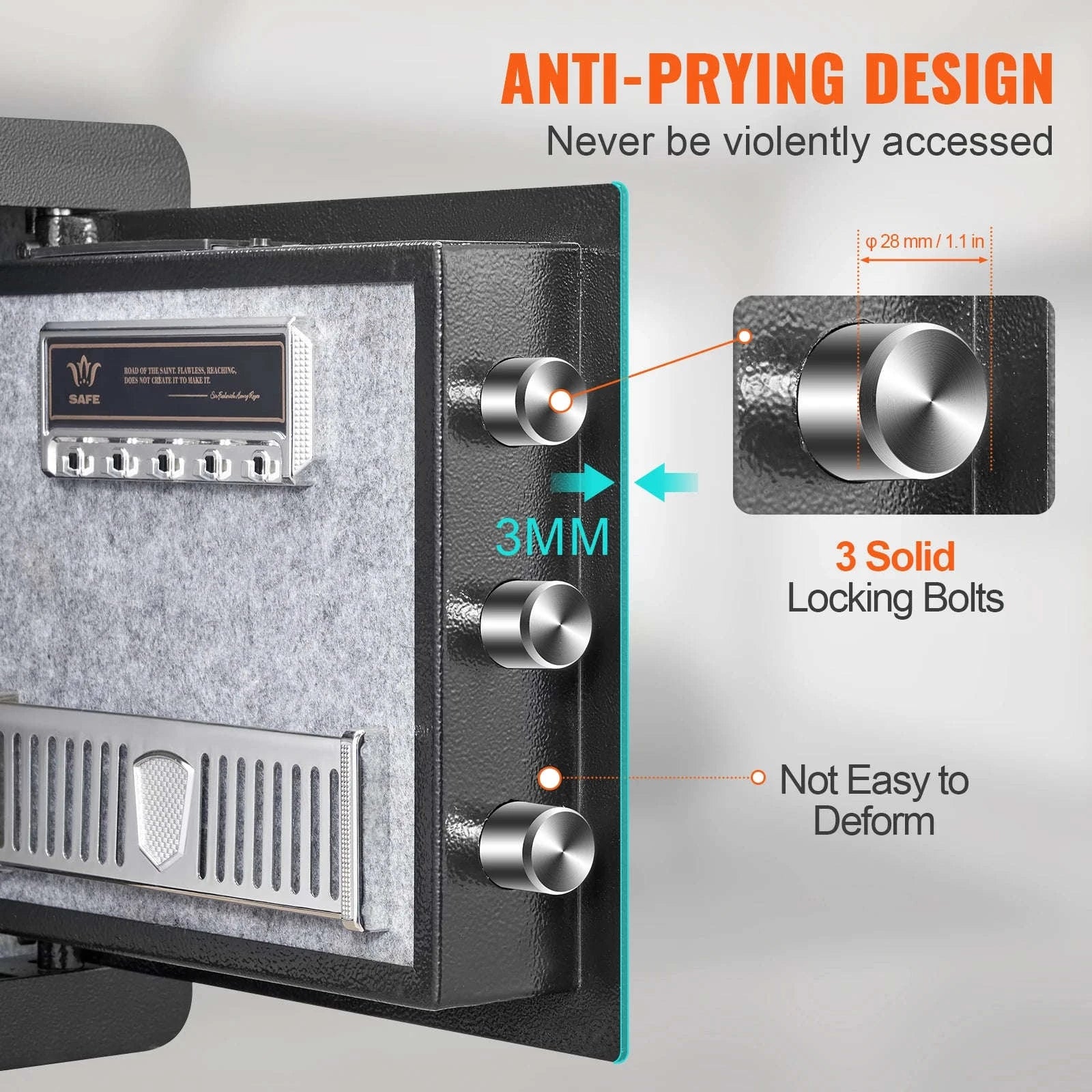 1.2 Cubic Feet Electronic Safe Box with Digital Access-1.2 Cubbic Fit / CZECH REPUBLIC