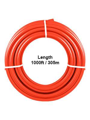 1/2" PEX Tubing 1000ft Oxygen Barrier Pipe for Radiant Heating-red / canada