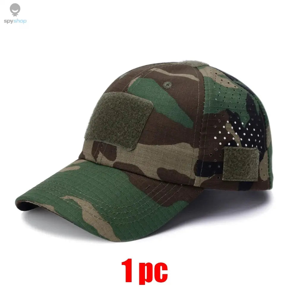 1/2pcs New Men Camouflage Baseball Cap Breathable Sunscreen Hat Outdoor Sports Hunting Hiking Camping Beach Fishing Sun Hat Spy-shop.com