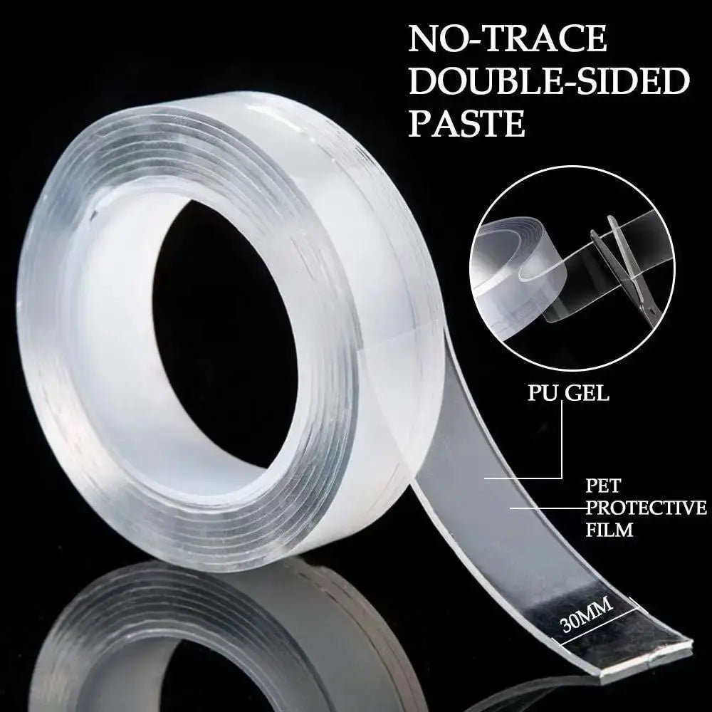 1/3/5m Nano Tape Double-Sided Adhesive Tape Traceless Waterproof Tape For Bathroom Kitchen Sink Tap Gel Sticker Spy-shop.com