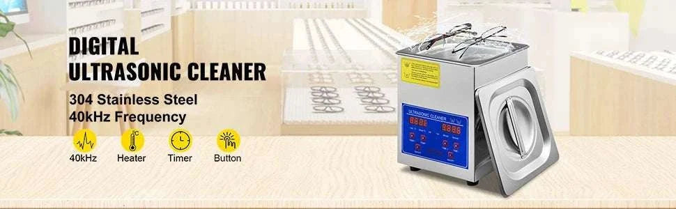1.3L Ultrasonic Cleaner with Digital Timer for Jewelry & Glasses-1.3L / United States