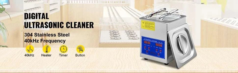 1.3L Ultrasonic Cleaner with Digital Timer for Jewelry & Glasses-1.3L / United States