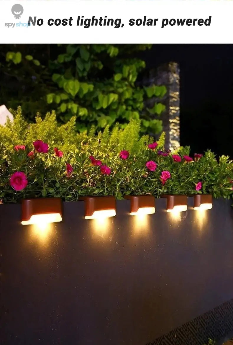1/4/8/12/pcs Solar LED Lights Outdoor Garden Light Deck Lamp Solar Stairs Light Waterproof Solar Step Lamp Patio Garden Decor Spy-shop.com