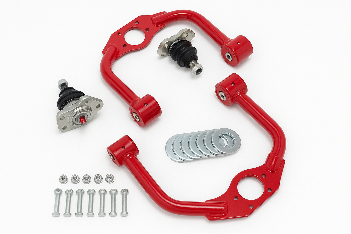 1-4" Lift Front Upper Control Arms Compatible with for Jeep Grand Cherokee WK Commander XK 2005-2010 Tubular Steel W/Ball Joints