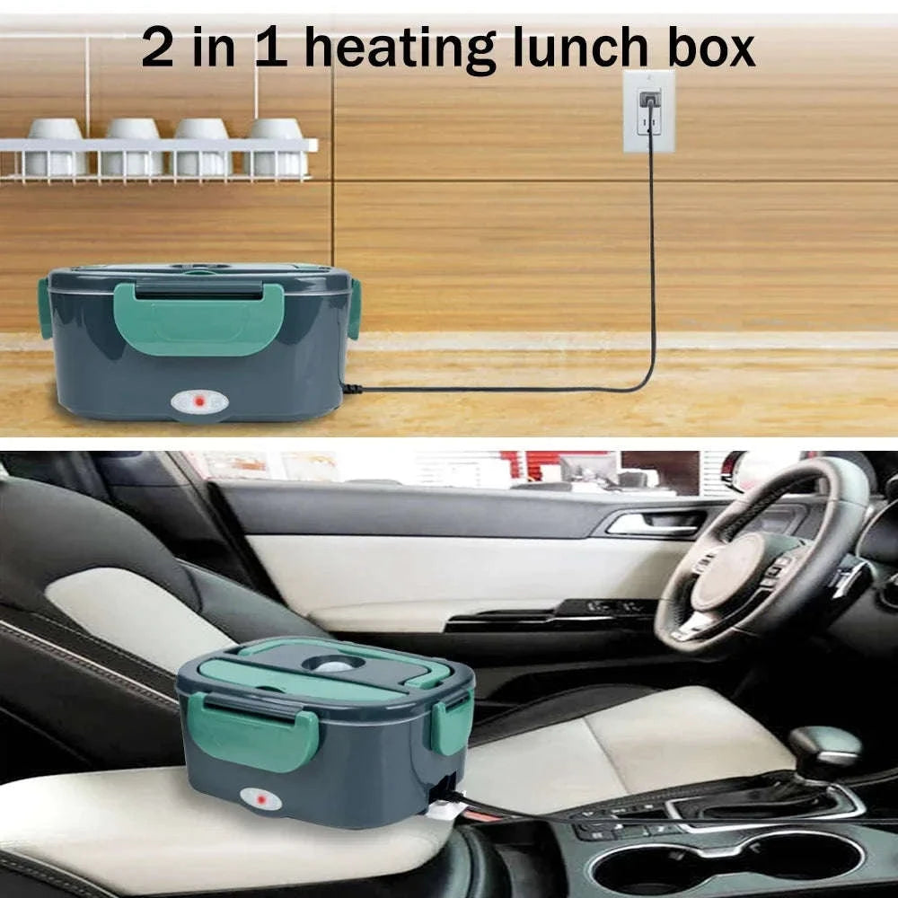 1.5L Electric Lunch Box Food Heater for Car & Home Leak-Proof-US / United States