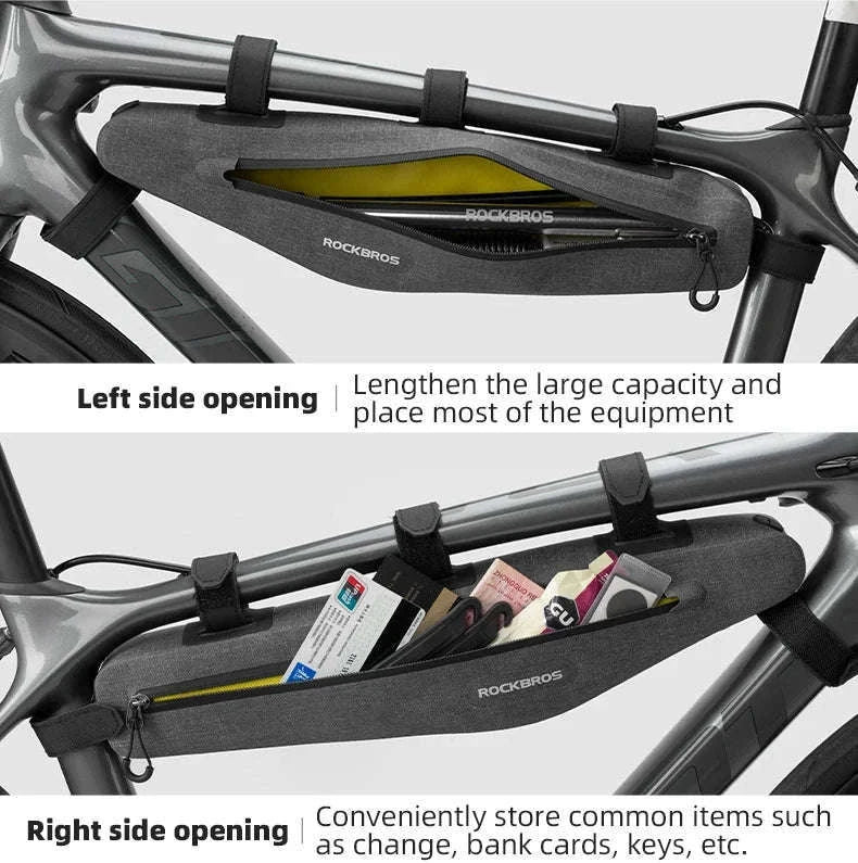 1.5L Waterproof Bike Frame Bag with 43cm Length-AS-052