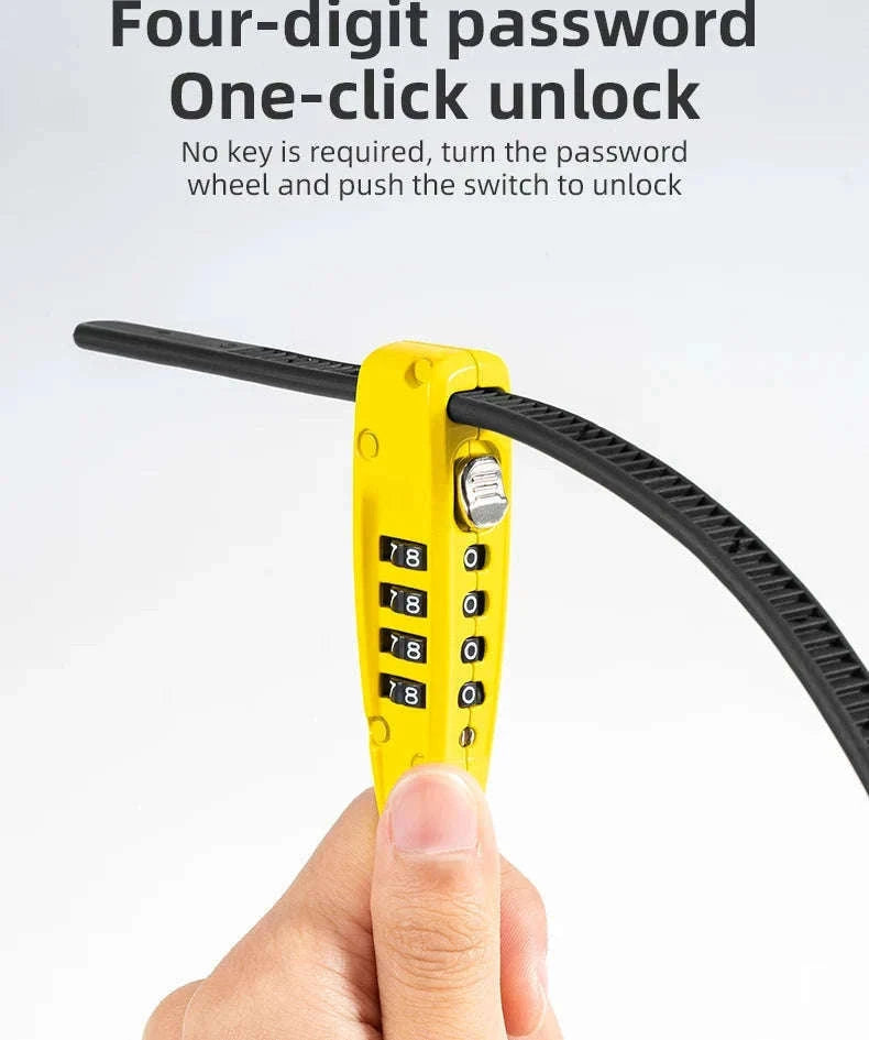 1.5m Cable Lock for Bikes, E-Bikes and Helmets-DL1006
