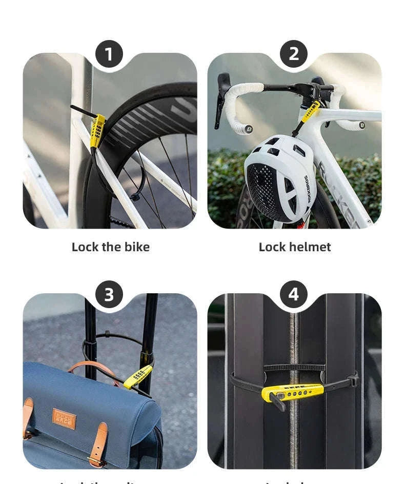 1.5m Cable Lock for Bikes, E-Bikes and Helmets-DL1006