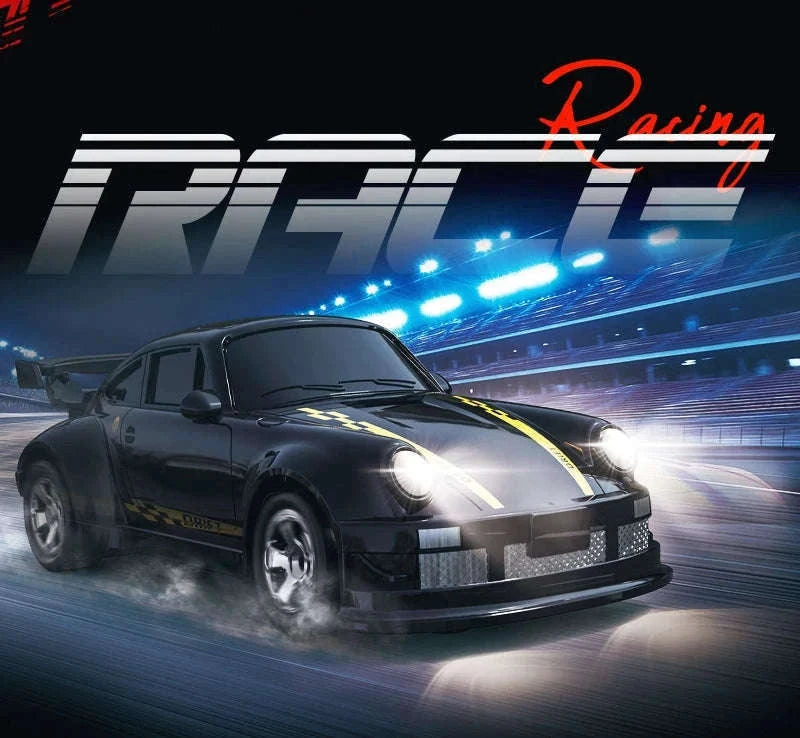 1/64 High Speed Drift RC Car 4WD for Precise Mini Drifts-KF20 Black OB