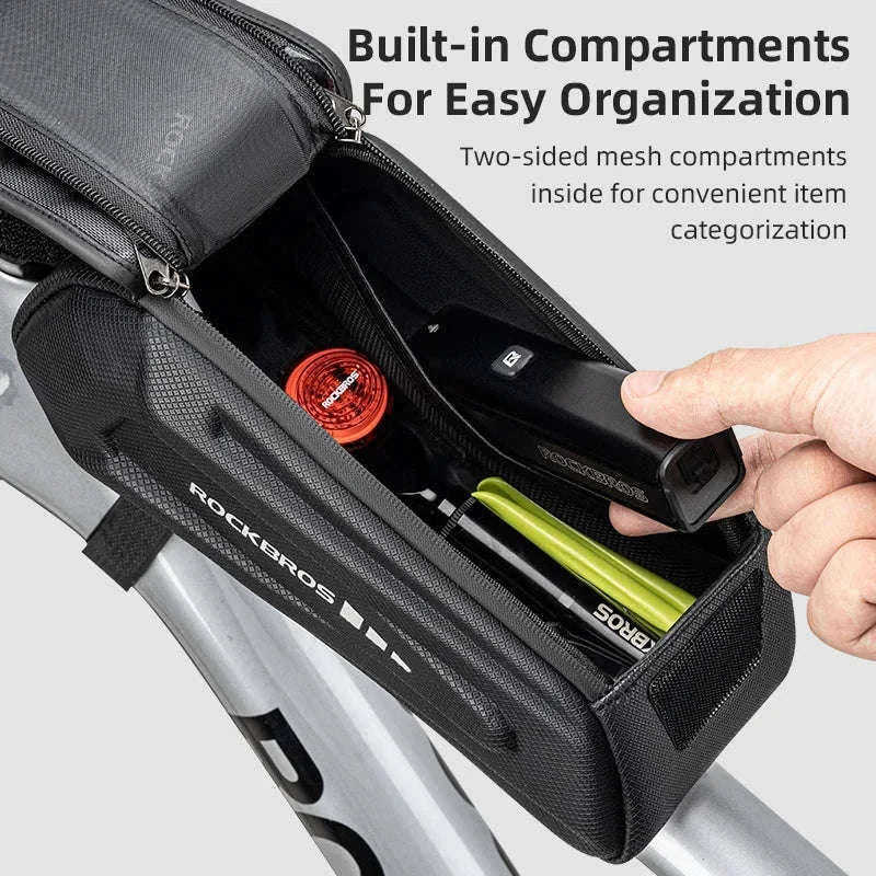 1.7L Waterproof Bike Frame Bag with Touchscreen-30120064001 / About 1.7L