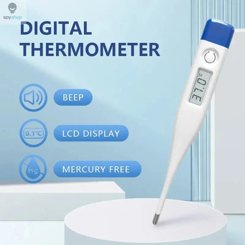 1 PC Digital Thermometer Good Quality Clinical Oral Underarm Rectal Test Baby Adult Fever Temperature Basal Rigid Tip Termometer 