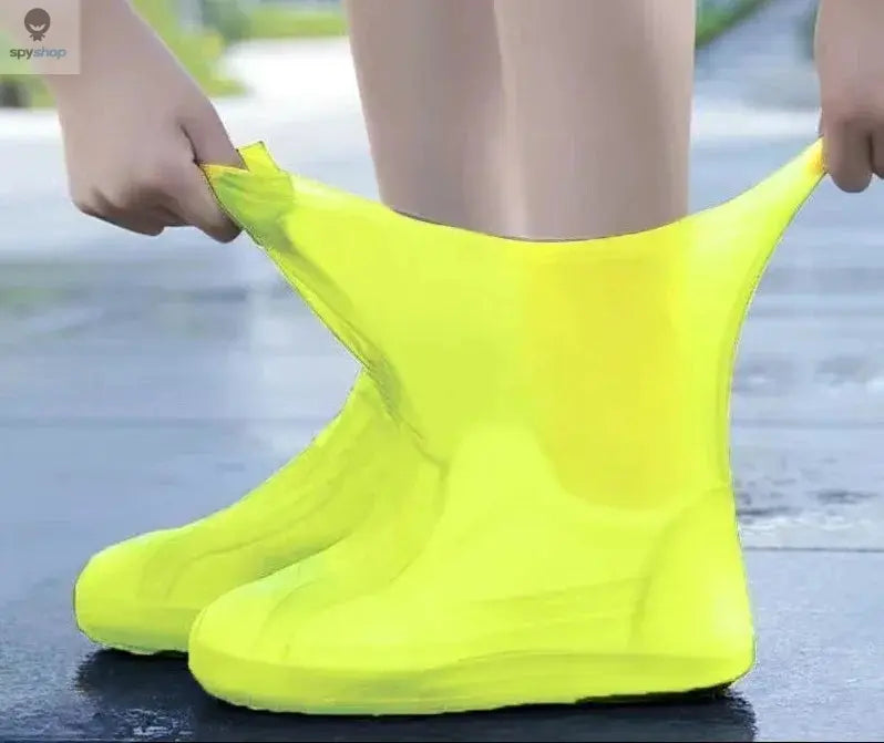 1 Pair Silicone WaterProof Shoe Covers Lip-resistant Rubber Rain Boot Rain Gear Overshoes Accessories for Outdoor Rainy Day Spy-shop.com