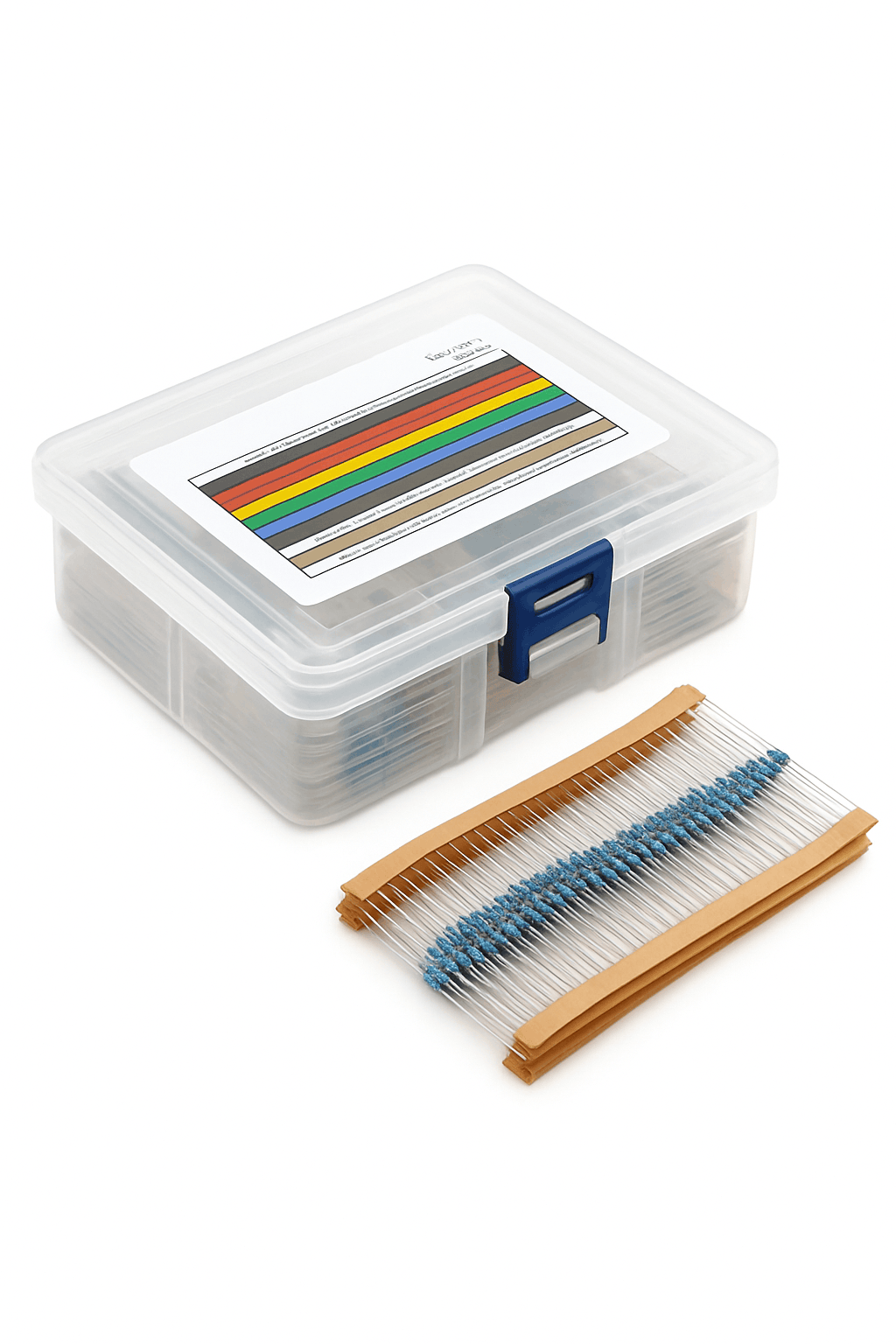 1% Metal Film Resistor Kit with 30 Common Values-600PCS with box