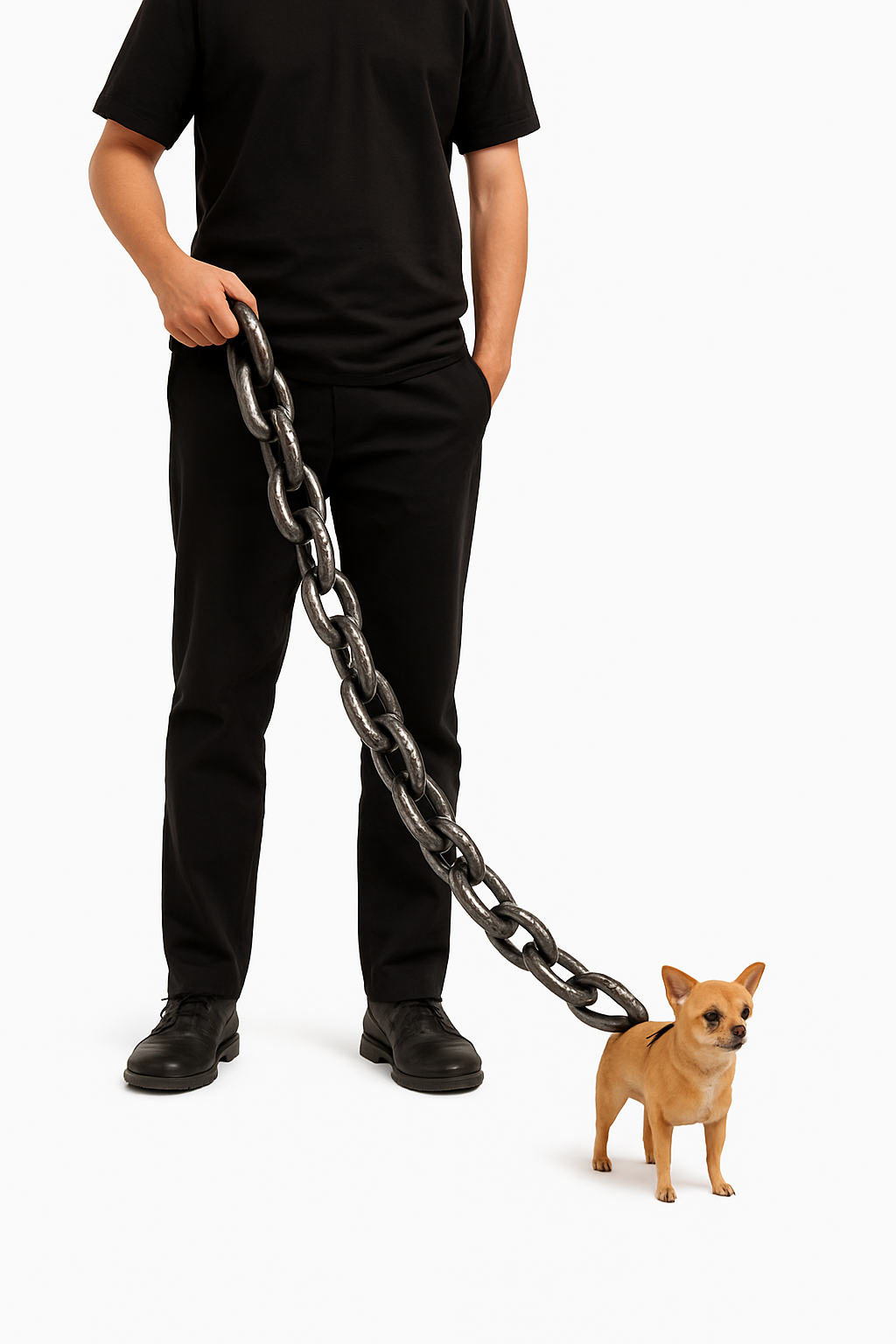 70 Inch Plastic Dog Chain Leash Prop