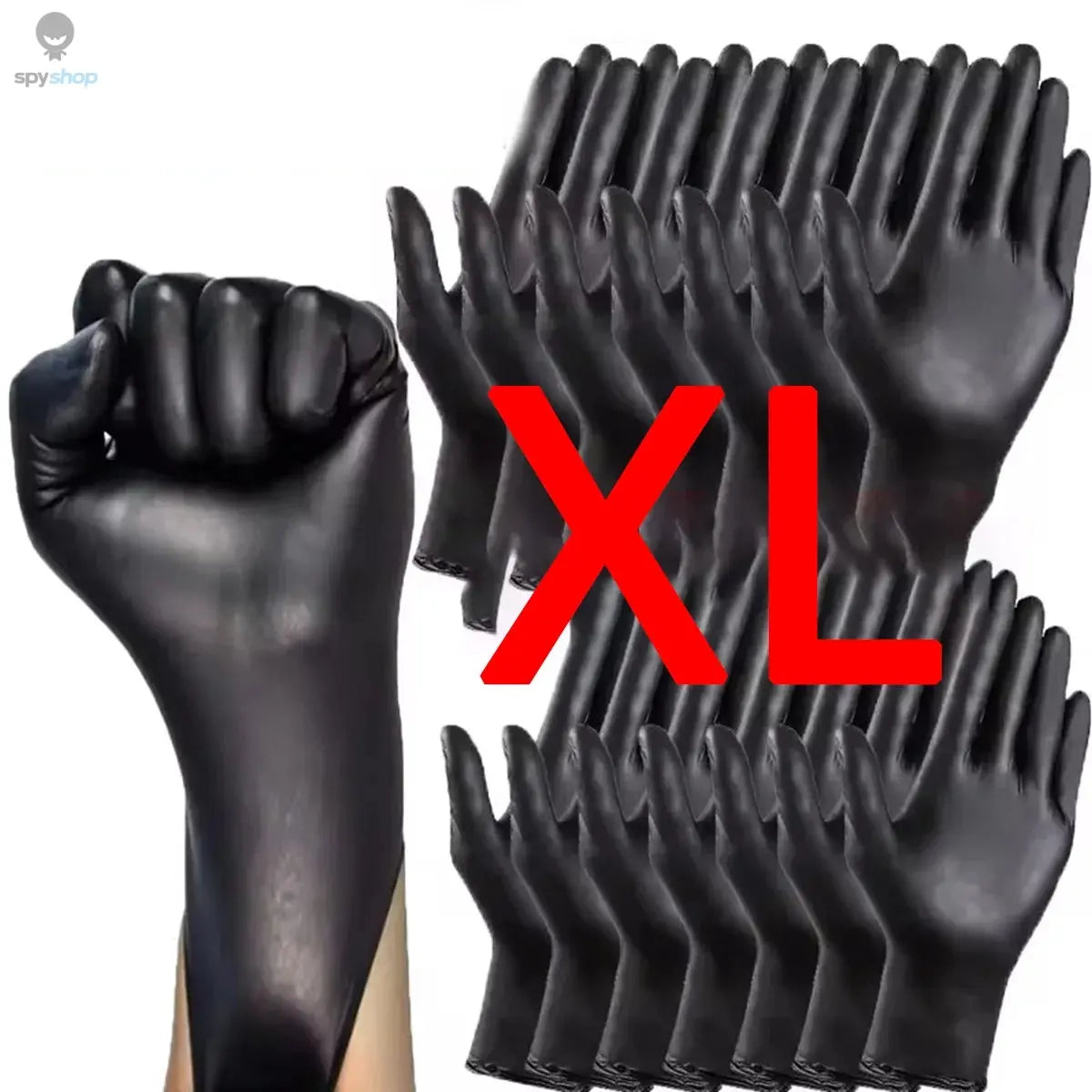 10/20/50/100PCS Bagged Disposable Gloves Black Disposable Gloves Household Kitchen Cooking Tools Car Wash Household Cleaning 