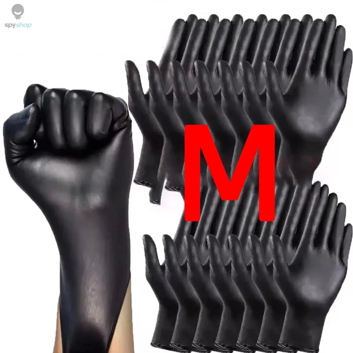 10/20/50/100PCS Bagged Disposable Gloves Black Disposable Gloves Household Kitchen Cooking Tools Car Wash Household Cleaning 