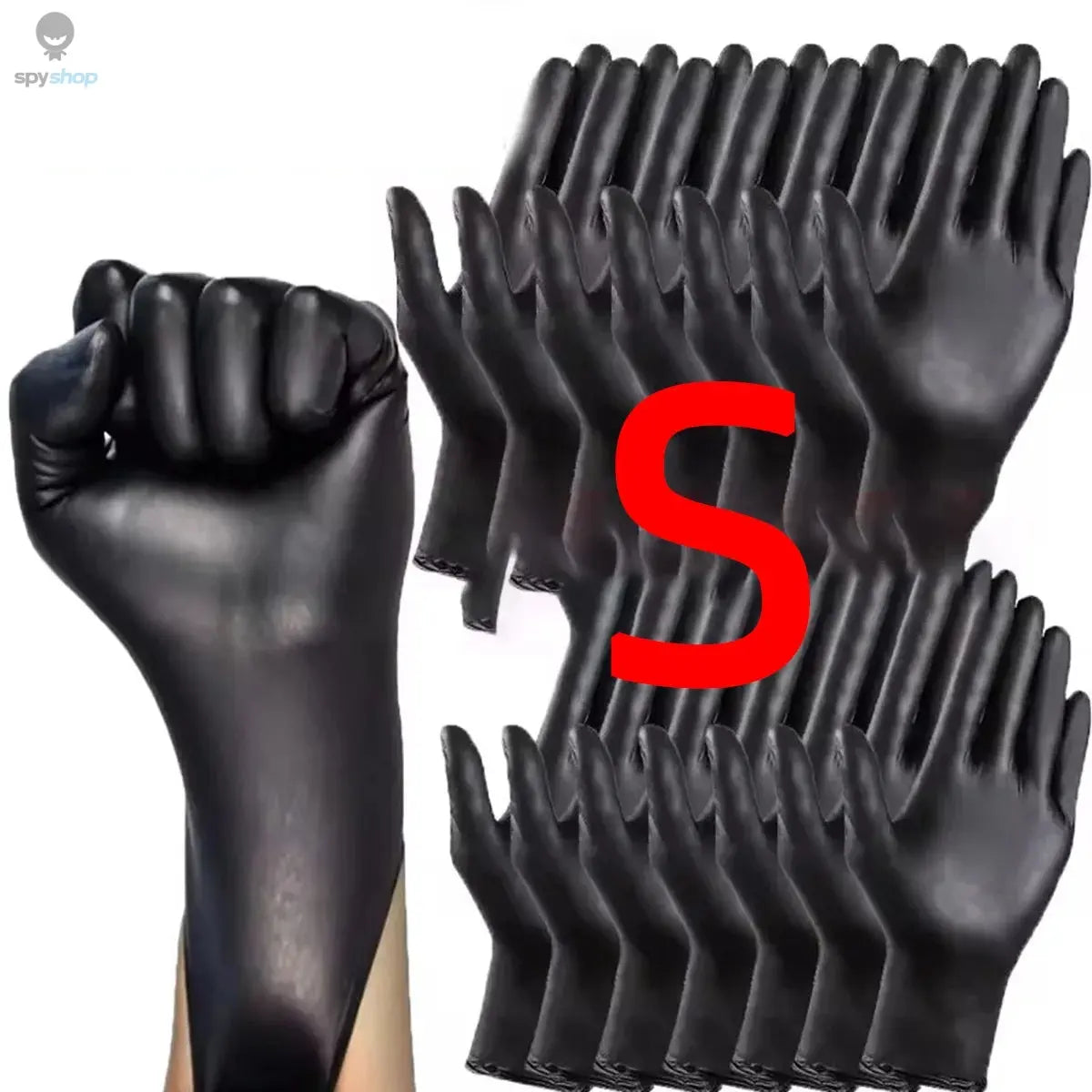 10/20/50/100PCS Bagged Disposable Gloves Black Disposable Gloves Household Kitchen Cooking Tools Car Wash Household Cleaning 