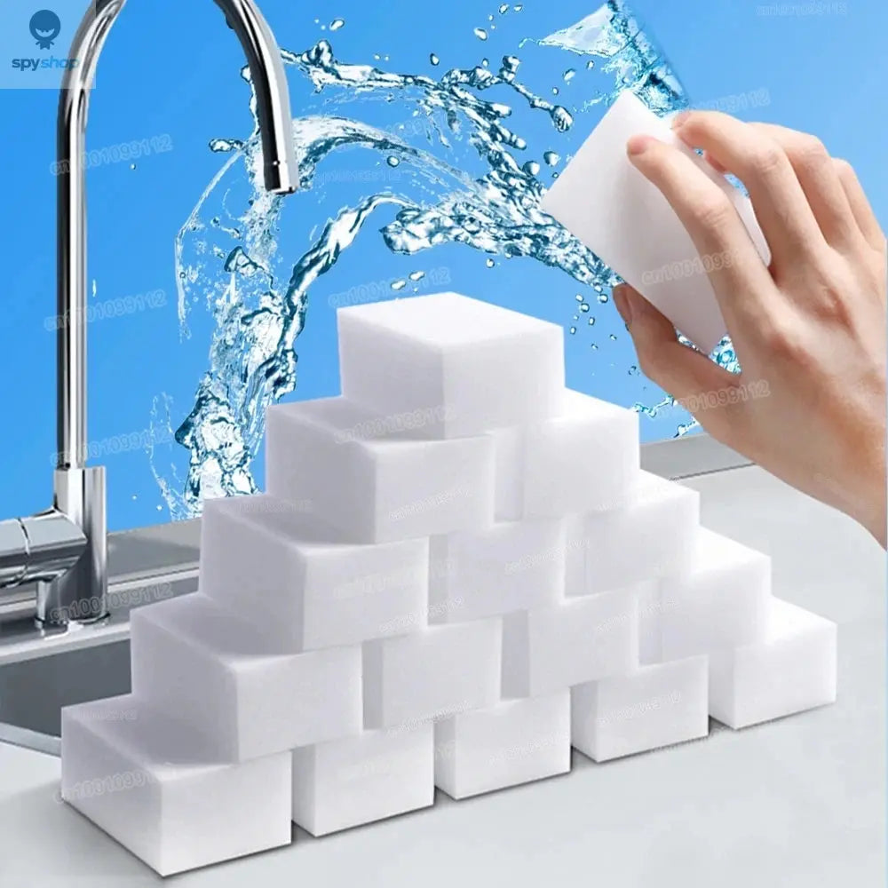 10/20/50/100Pcs Melamine Sponge Magic Sponge Eraser Eraser Cleaner Cleaning Sponges for Kitchen Bathroom Cleaning Tools 10*6*2cm Spy-shop.com