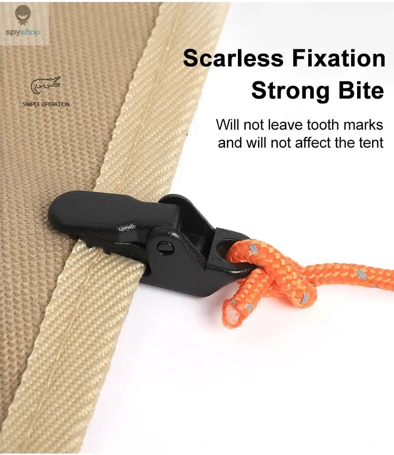10/20/50pcs Sturdy Tent Clips for Outdoor Tarpaulin Clips Anti-wind Fixed Camping Tent Hook Crocodile Clamp Clip for Camping 
