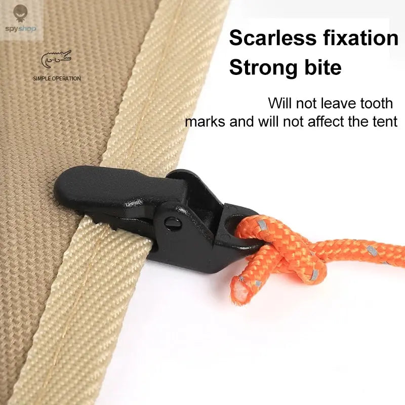 10/20/50pcs Sturdy Tent Clips for Outdoor Tarpaulin Clips Anti-wind Fixed Camping Tent Hook Crocodile Clamp Clip for Camping 