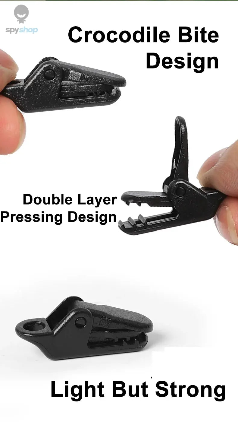 10/20/50pcs Sturdy Tent Clips for Outdoor Tarpaulin Clips Anti-wind Fixed Camping Tent Hook Crocodile Clamp Clip for Camping 