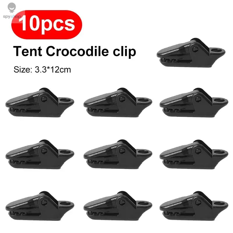 10/20/50pcs Sturdy Tent Clips for Outdoor Tarpaulin Clips Anti-wind Fixed Camping Tent Hook Crocodile Clamp Clip for Camping 