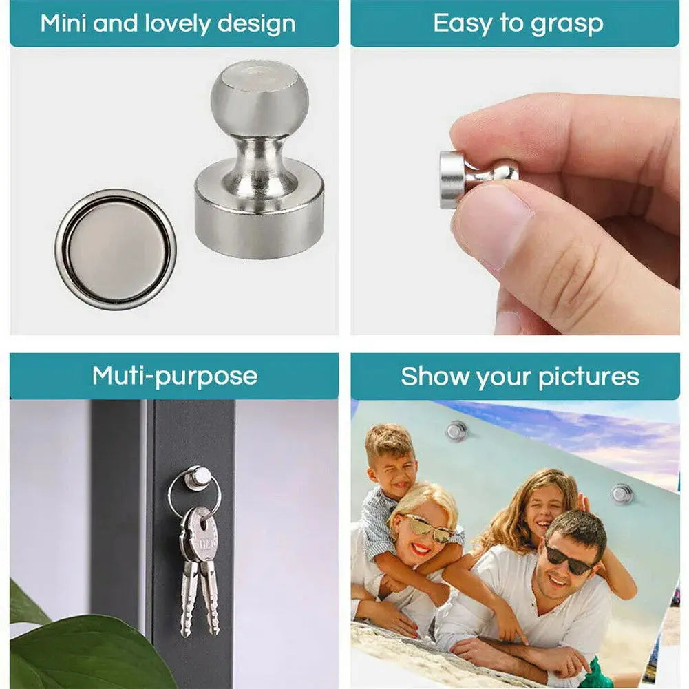 10/20x Magnetic Pins Neodymium Magnets Pin Board Magnet For Board Cone Magnets Super Strong Fridge Magnets For Home Storage Tool Spy-shop.com