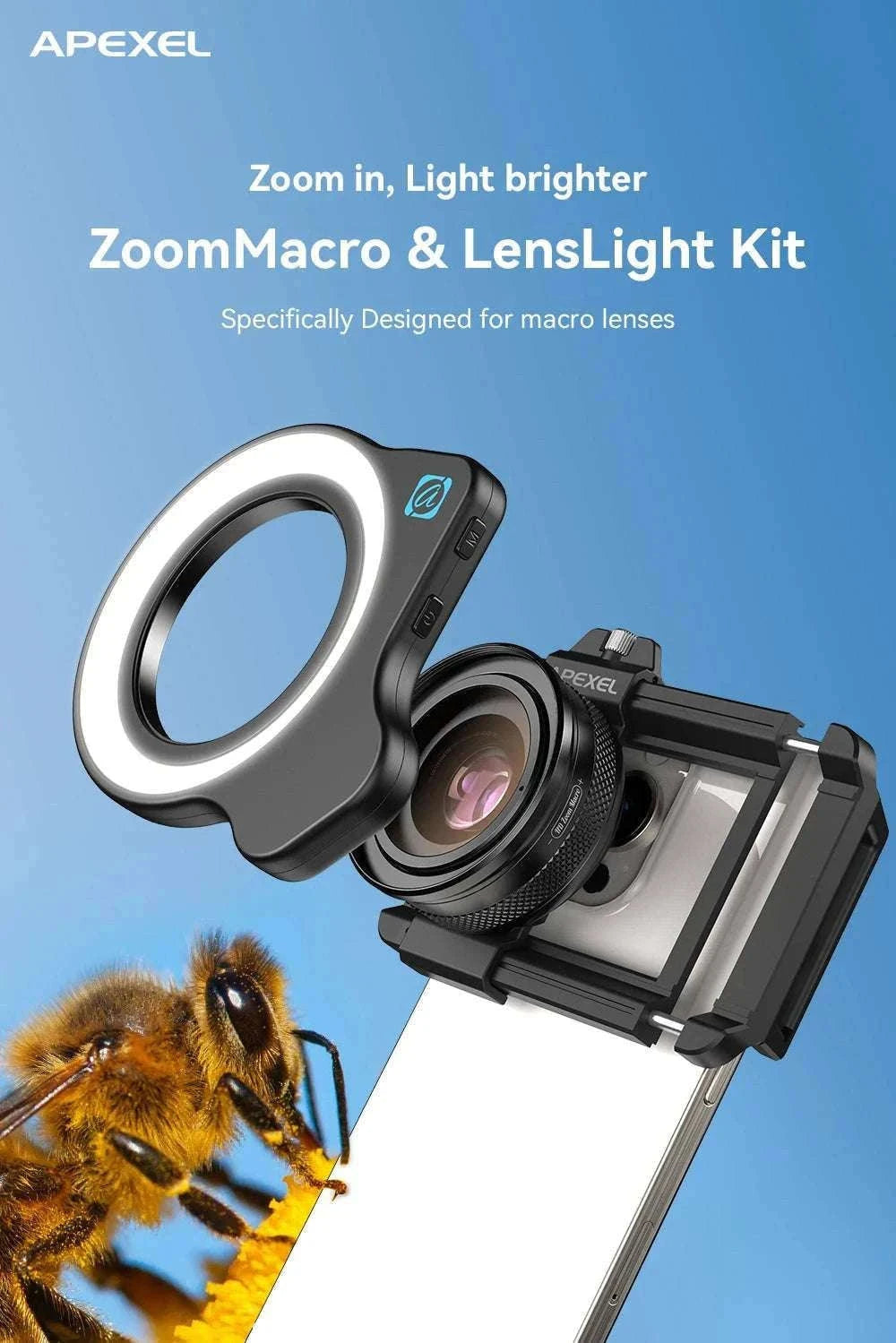 10–20X Macro Phone Lens with LED Light for iPhone & Android-macro with light
