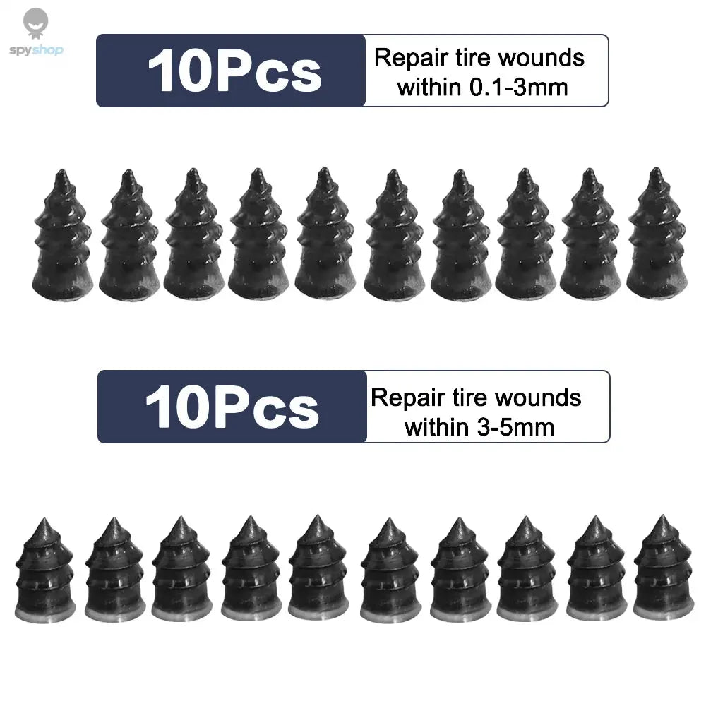 10/30Pcs Car Tyre Repair Rubber Nail Set Universal Car Motorcycle Tyre Repair Nails Truck Scooter Bike Tire Puncture Repair Tool Spy-shop.com