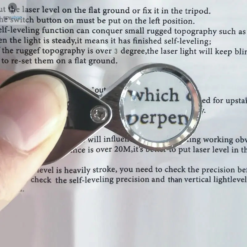 10-30X Pocket Loupe Magnifier Jewelry Magnifying Glass Foldable Diamond Lupa Triplet Jewelers Eye Glass Tool Reading Magnifier Spy-shop.com