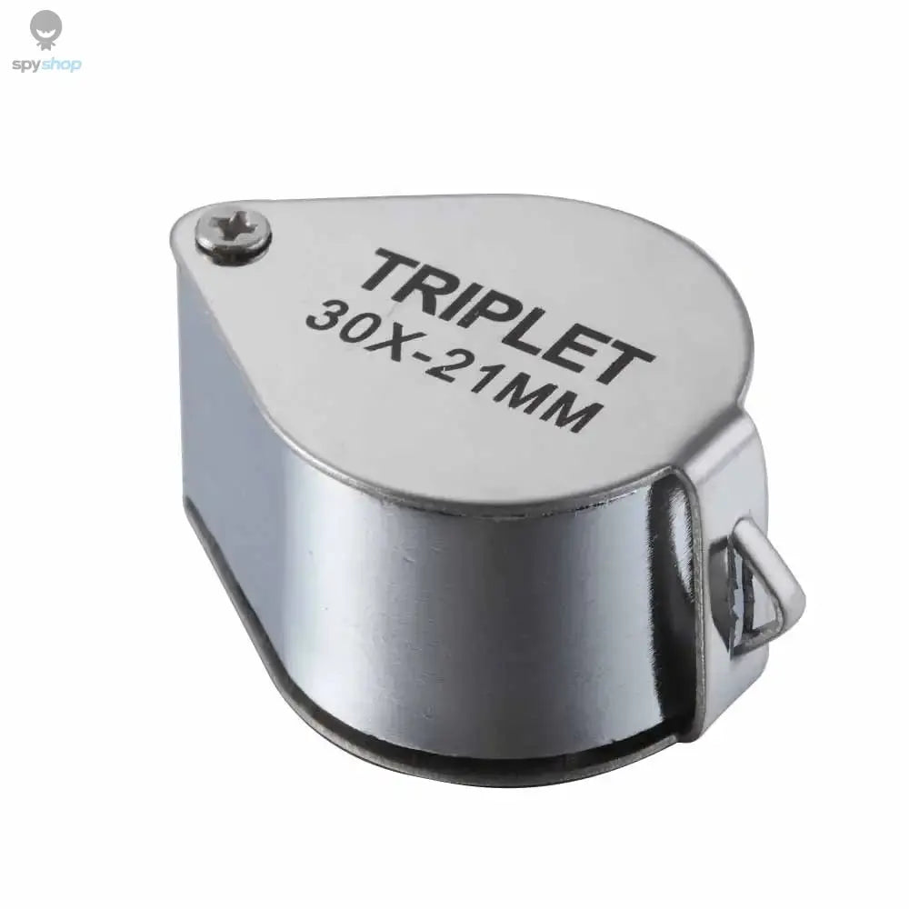 10-30X Pocket Loupe Magnifier Jewelry Magnifying Glass Foldable Diamond Lupa Triplet Jewelers Eye Glass Tool Reading Magnifier Spy-shop.com