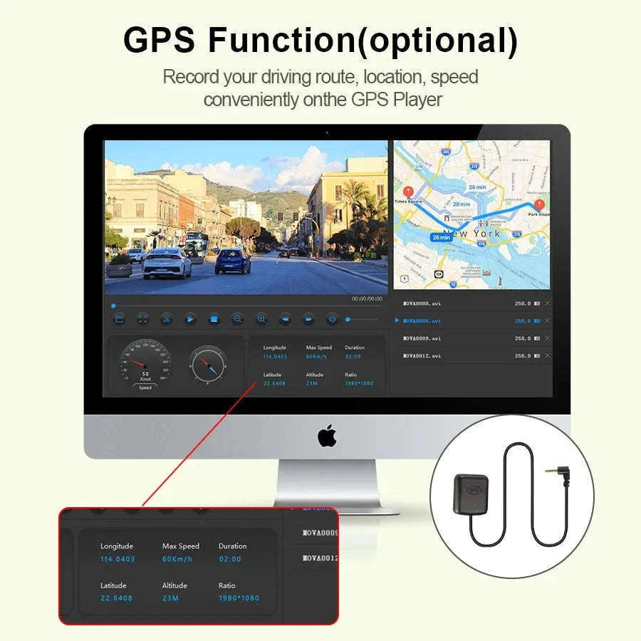 10" Dual 1080P HD Car DVR Touchscreen Mirror for Front and Rear Recording-A20P-6M RCC / None