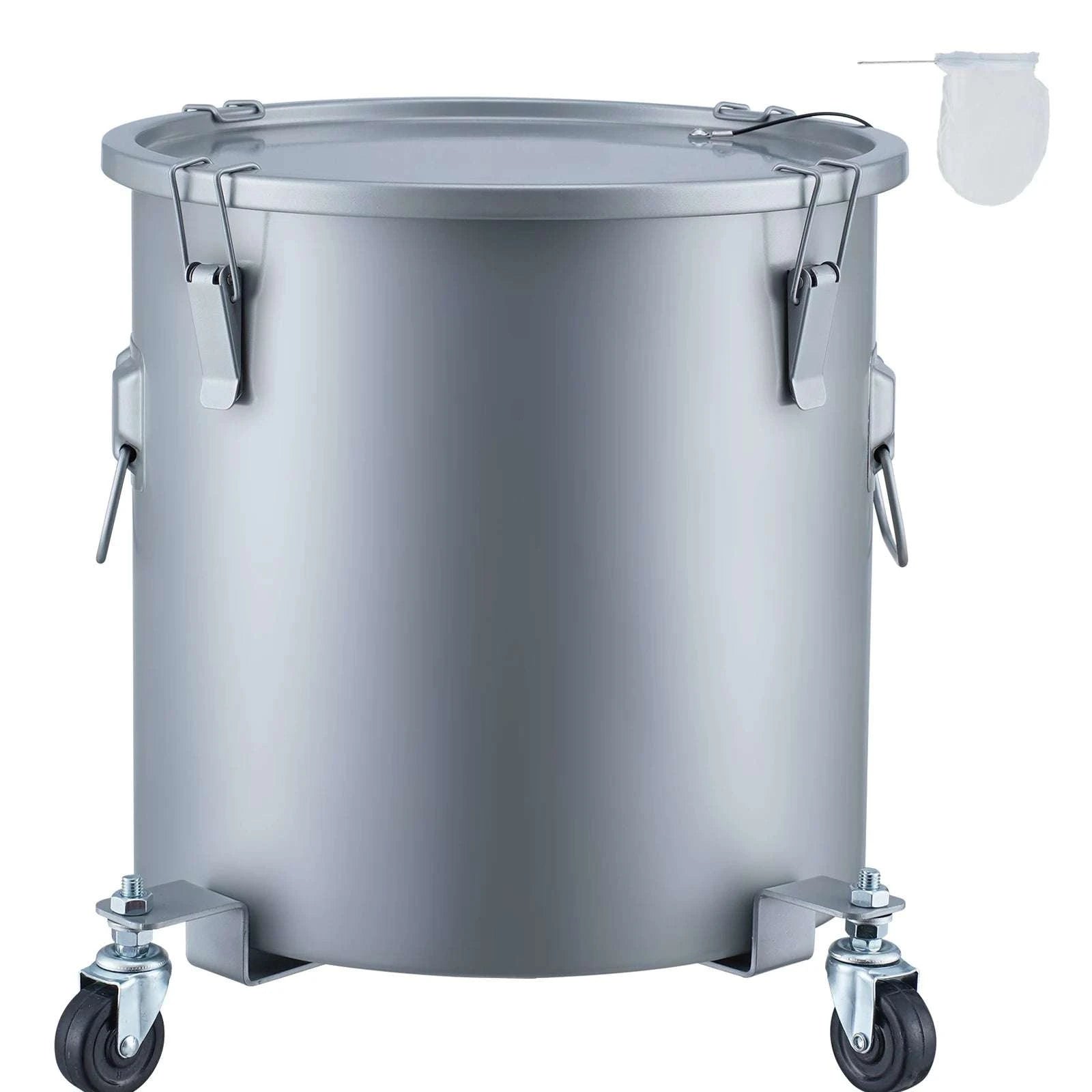 10 Gallon Fryer Grease Bucket with Wheels Oil Disposal Caddy-10 Gallon / United States