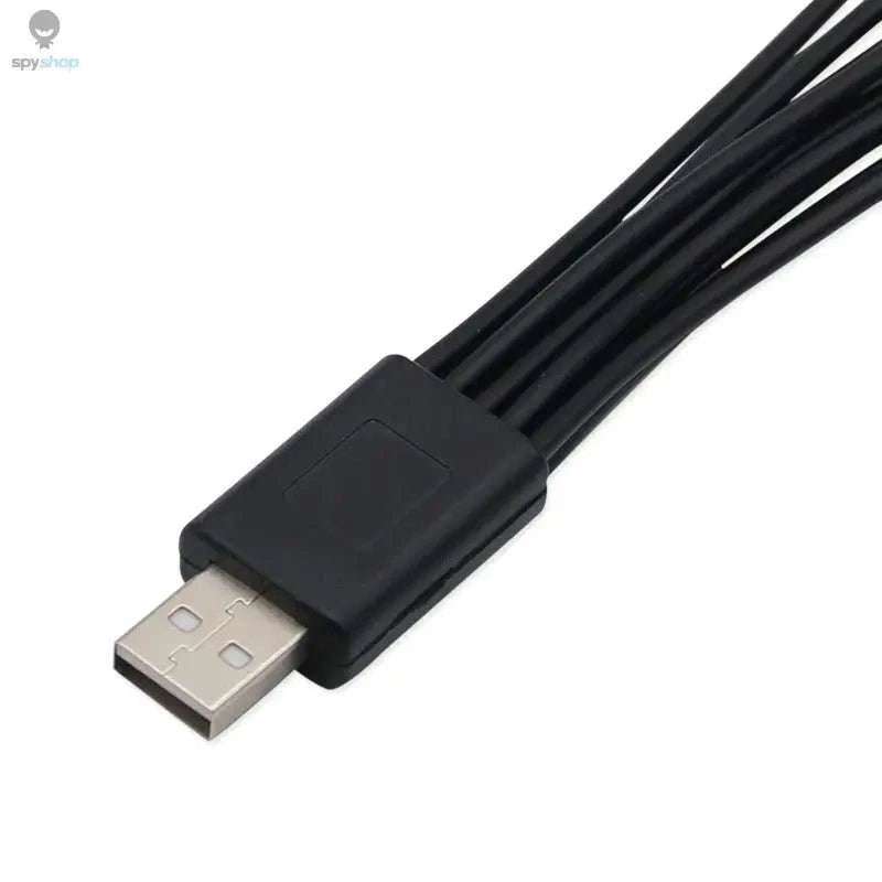 10‑in‑1 Multi‑Function USB Charging Cable – Universal, Travel‑Ready, Multi‑Device Power-black / CHINA