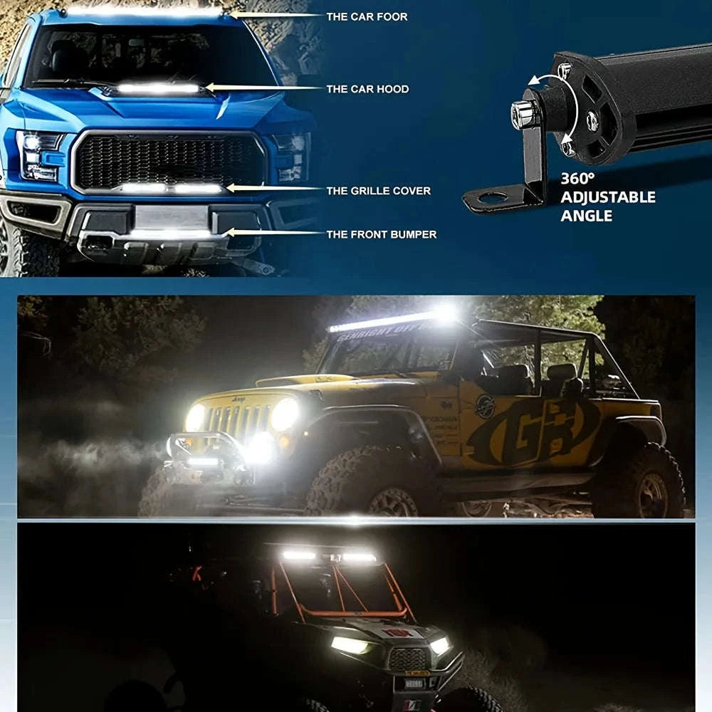 10 Inch / 20 Inch LED Light Bar Combo Beam Work Light-1pc 10 inch white