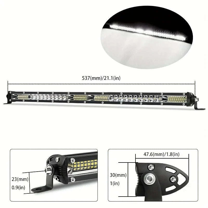 10 Inch / 20 Inch LED Light Bar Combo Beam Work Light-1pc 10 inch white