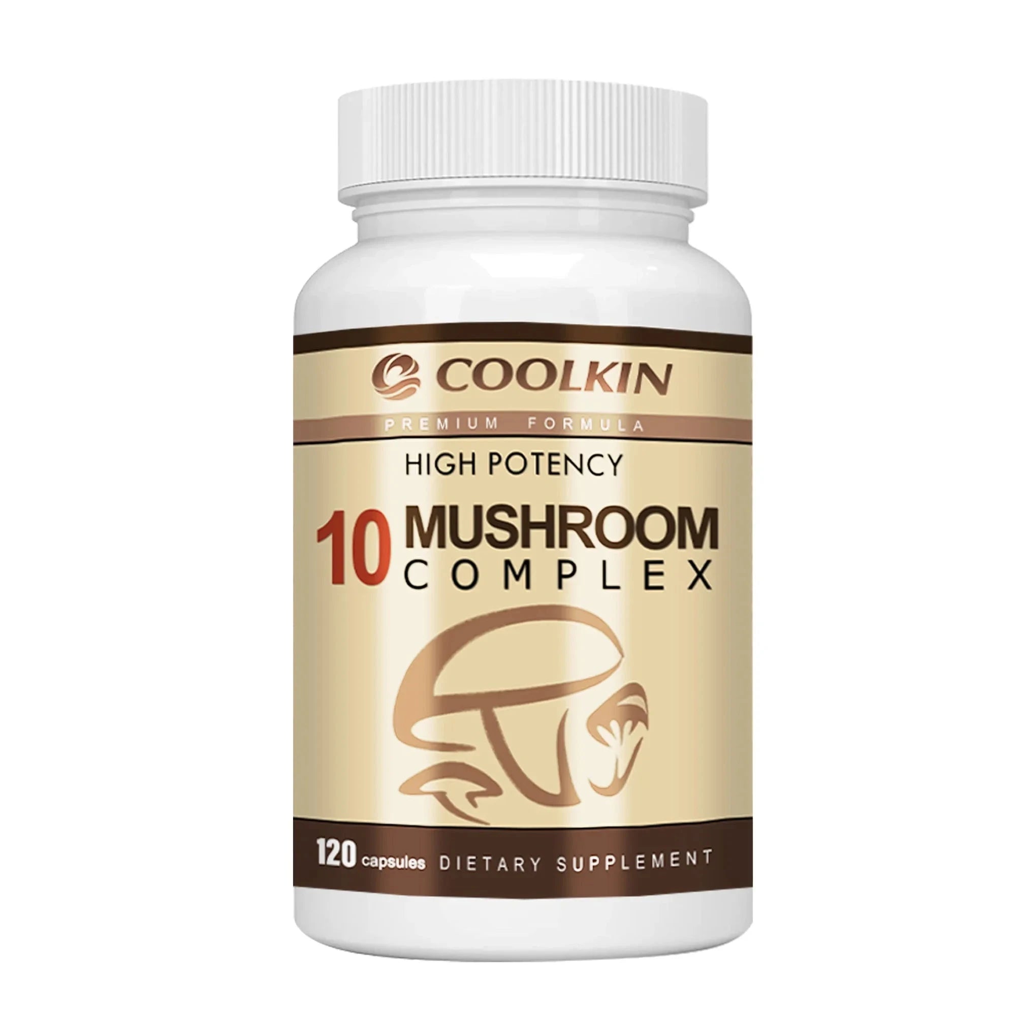 10 Mushroom Complex Mood & Cognitive Support Capsules-United States / 120 Capsules