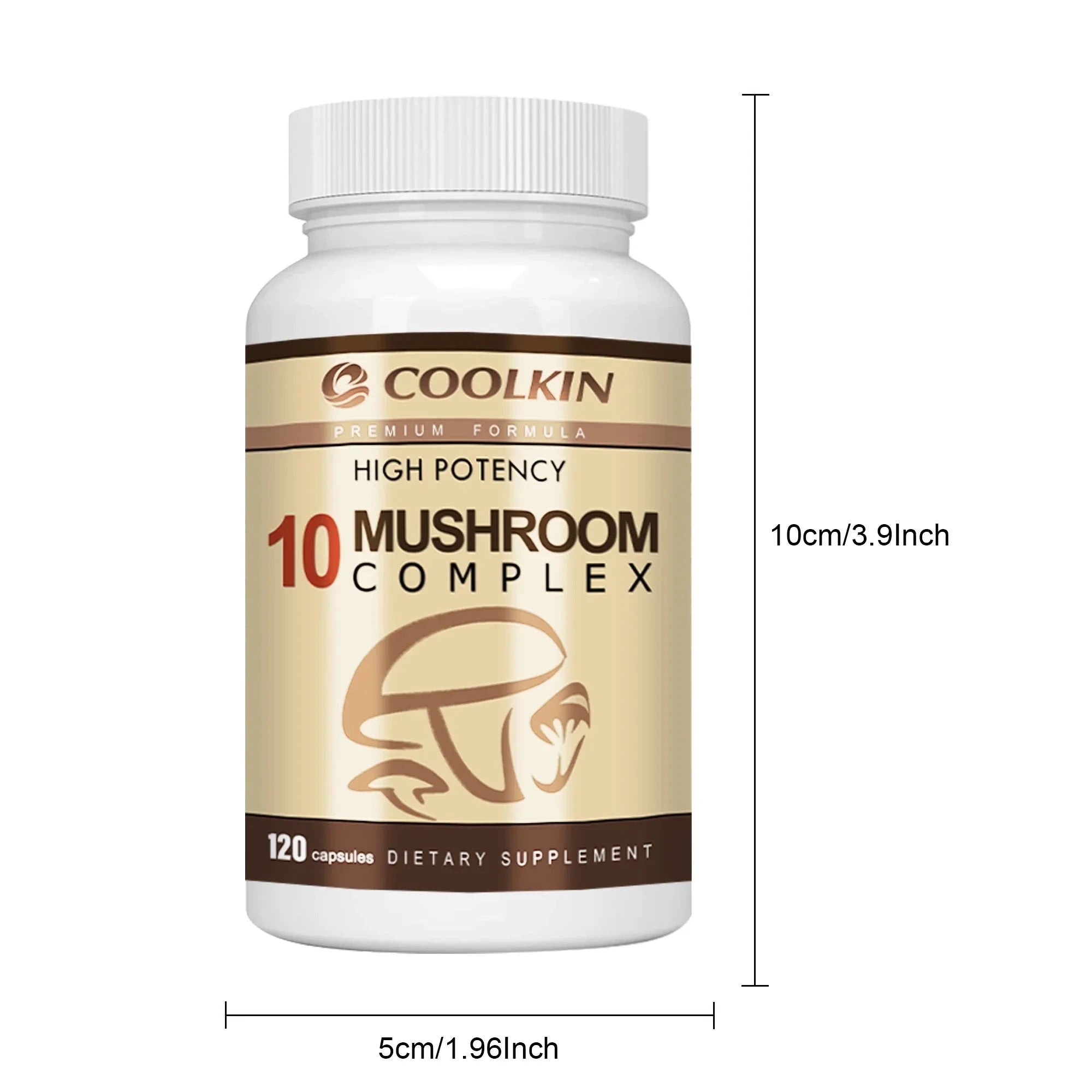 10 Mushroom Complex Mood & Cognitive Support Capsules-United States / 120 Capsules