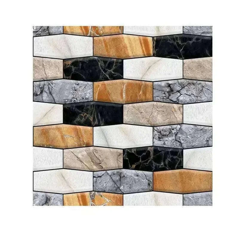10 Pack 3D Self-Adhesive PVC Wall Panels for Easy Room Refresh-Wall Stickers 524 / 30cmX30cmX10pcs