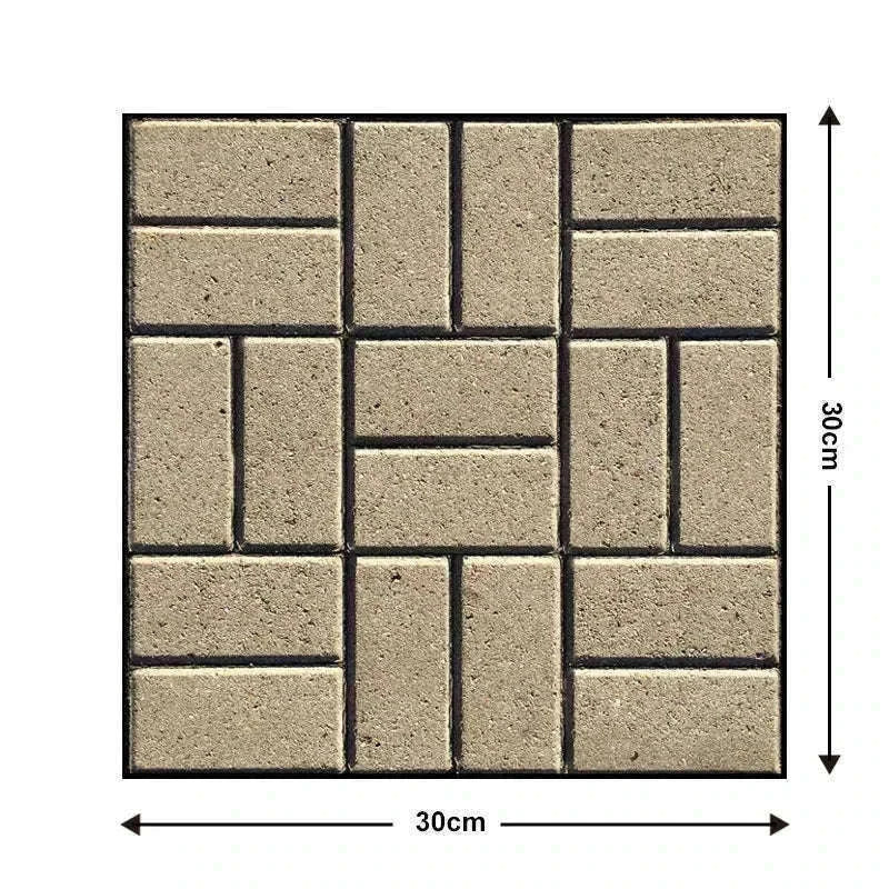 10 Pack 3D Self-Adhesive PVC Wall Panels for Easy Room Refresh-Wall Stickers 524 / 30cmX30cmX10pcs