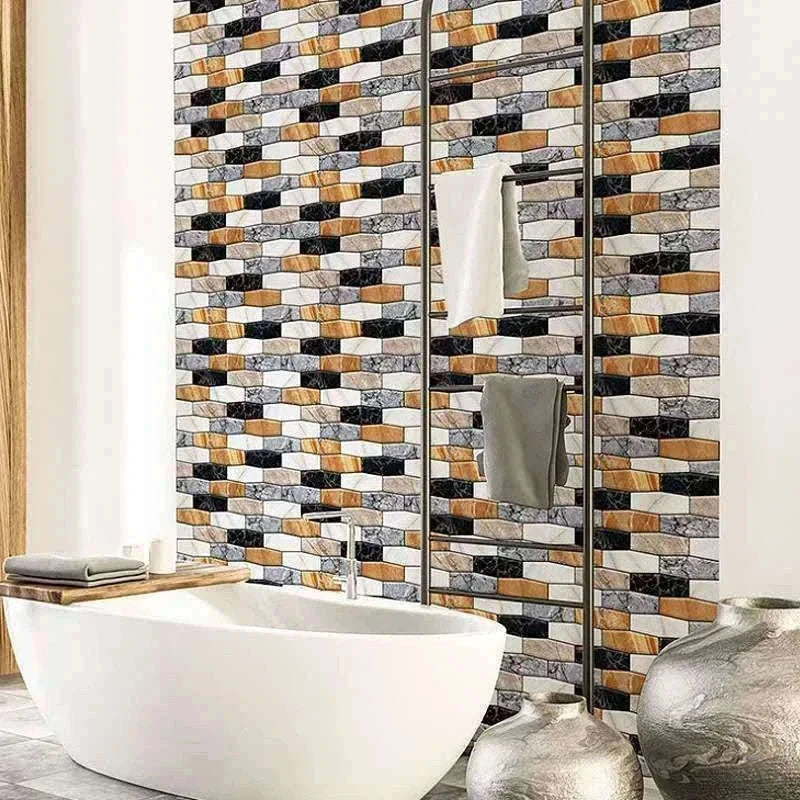 10 Pack 3D Self-Adhesive PVC Wall Panels for Easy Room Refresh-Wall Stickers 524 / 30cmX30cmX10pcs
