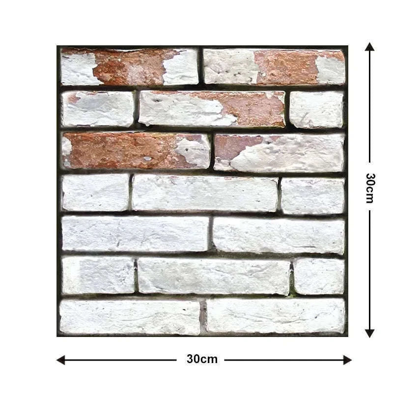 10 Pack 3D Self-Adhesive PVC Wall Panels for Easy Room Refresh-Wall Stickers 524 / 30cmX30cmX10pcs