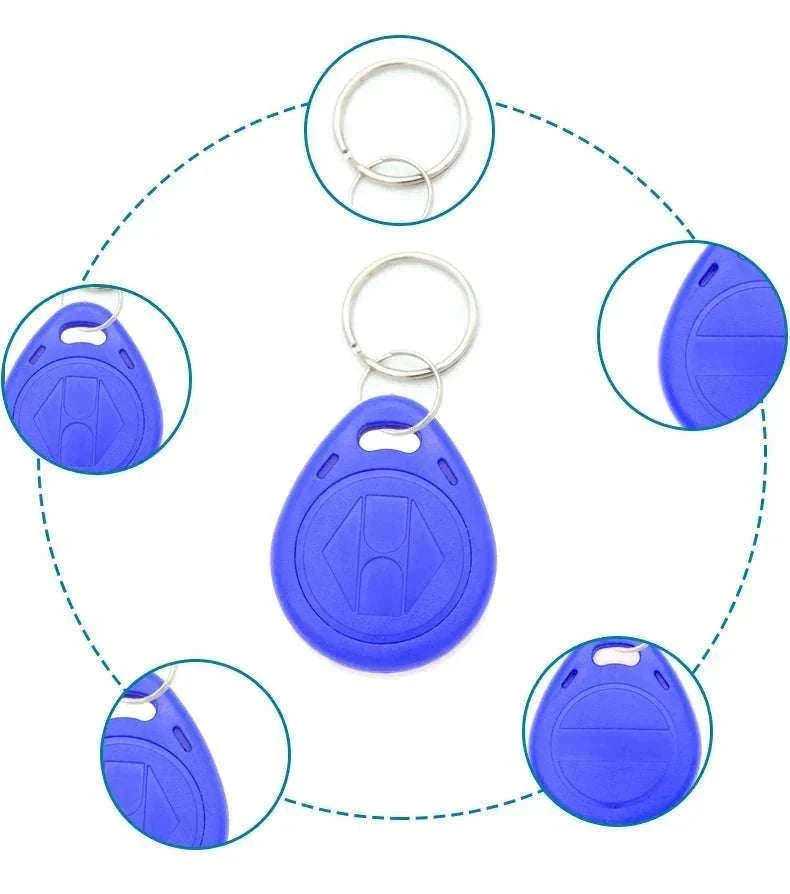 10 Pack T5577 Rewritable RFID Keyfobs for Access Control-10Yellow-KeyT57