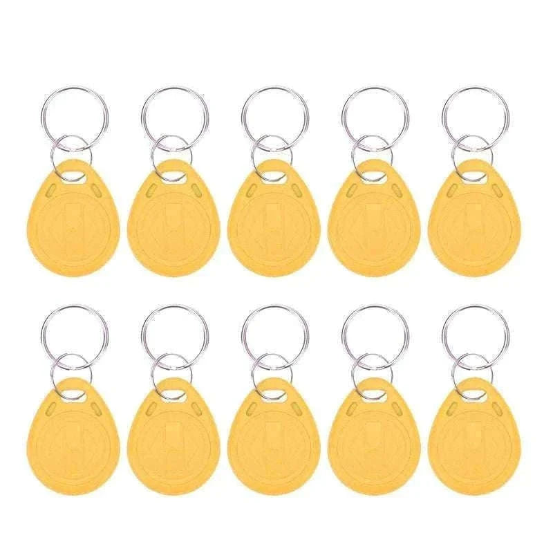 10 Pack T5577 Rewritable RFID Keyfobs for Access Control-10Yellow-KeyT57