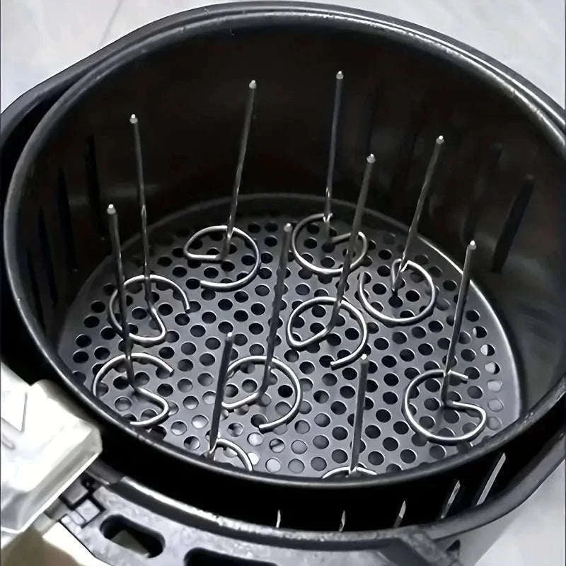 10-Piece Air Fryer Skewer Rack Set for Easy Grilling-10pcs