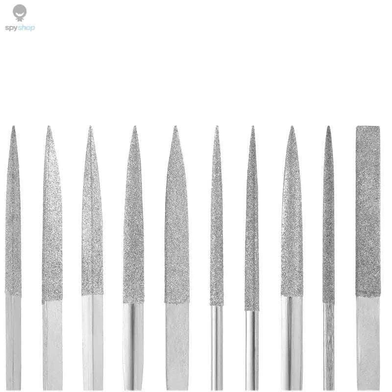 10-Piece Diamond Needle File Set for Precision Crafting-10pcs / 140mm
